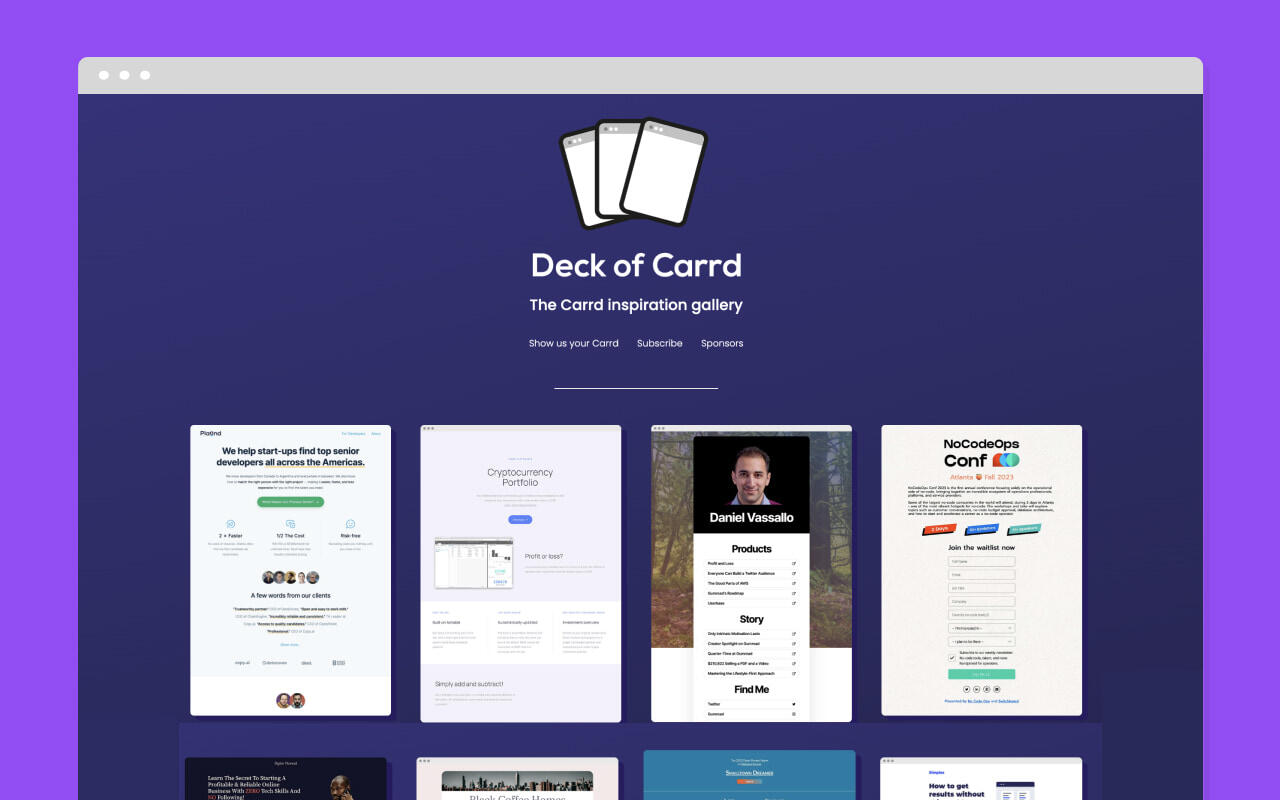 Deck of Carrd