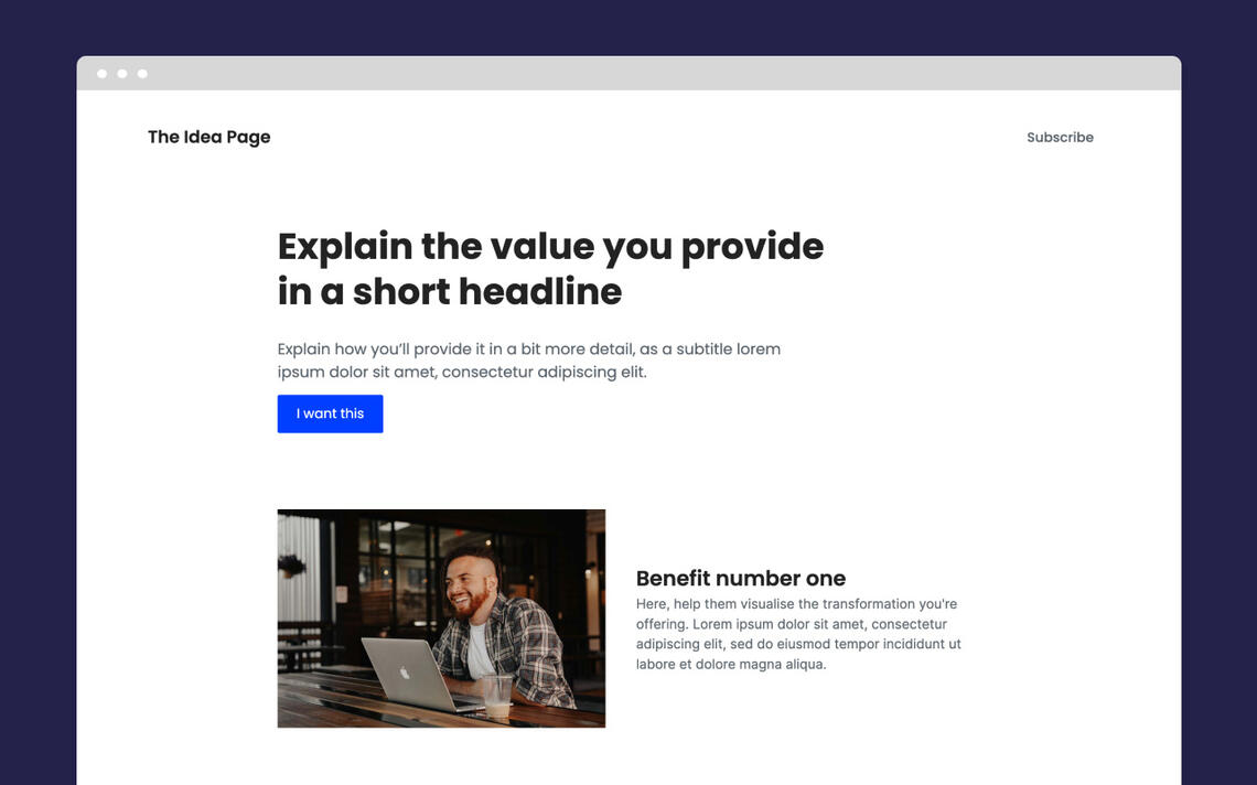 Idea Page